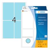 Label multi-purpose sticker sheets 52mm x 82mm | blue | Herma 2493 | 128 labels image