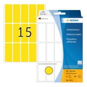 Multi-purpose labels (20 x 50mm, yellow) | Herma 2411 | 480 labels image