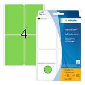 Multi-purpose labels (52 x 82mm, green) | Herma 2495 | 128 labels image