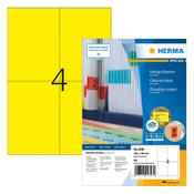 Permanent labels (105 x 148mm, yellow) | Herma 4396 | 400 labels image