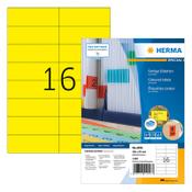 Permanent labels (105 x 37mm, yellow) | Herma Special 4256 | 1,600 labels image