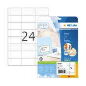 Herma Premium 4390 white permanent adhesive labels, 70mm x 37mm (600 labels) image