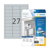 Rating plate labels (63.5 x 29.6mm, silver) | Herma 4222 | 675 labels image