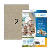 Recycled labels (210 x 148mm, brown) | Herma 10757 | 40 labels
