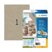 Recycled labels (210 x 297mm, brown) | Herma 10758 | 20 labels image