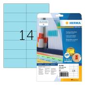 Removable labels (105 x 42.3mm, blue) | Herma 5060 | 280 labels image