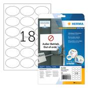 Removable round labels (63.5 x 42.3mm) | Herma 4358 | 450 labels