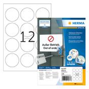 Removable round labels (Ø 60mm, white) | Herma 4477 | 1,200 labels image