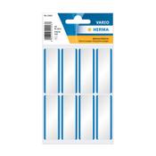 Textile labels/name badges (54 x 19mm, blue/white) | Herma 1903 | 16 labels