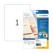 Transparent inkjet labels (210 x 297mm) | Herma 8964 | 10 labels image