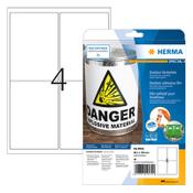 Weatherproof foil labels (99.1 x 139mm) | Herma 9534 | 40 labels