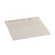Cardboard Tree Free inlay folder with line print | A4 | Jalema Secolor grey | 10-pack **Clearance** image