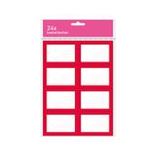 Book labels | red | Kangaro | 24-pack image