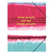 Elastic folder A4 | Kangaro Pink Mint Retro image