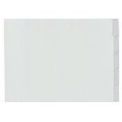 Plastic tabs (5 grey landscape tabs) | A3, 4-hole | Kangaro