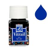 Lefranc &amp; Bourgeois Vitrail 025 blue glass &amp; porcelain paint (50ml) image