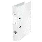 A4 lever arch file (50mm) | cardboard | Leitz 180° WOW metallic white image