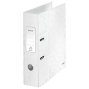 A4 lever arch file (80mm) | cardboard | Leitz 180° WOW metallic white image
