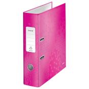 A4 lever arch file (80mm) | cardboard | Leitz WOW 180° metallic pink image