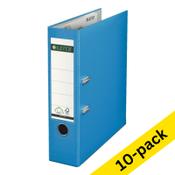 A4 lever arch file (80mm) | plastic | Leitz 1010 light blue | 10-pack image