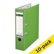 A4 lever arch file (80mm) | plastic | Leitz 1010 light green | 10-pack image