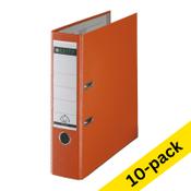 A4 lever arch file (80mm) | plastic | Leitz 1010 orange | 10-pack image
