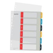 Cardboard printable tabs (6 coloured tabs) | A4, 11-hole | Leitz Cozy