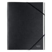 Cardboard tabs (6 tabs) sorting folder | A4 | Leitz Recycle black