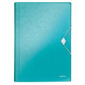 Leitz WOW metallic ice blue project folder (6 compartments)