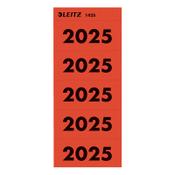 Leitz red 2025 self-adhesive year labels (100-pack)