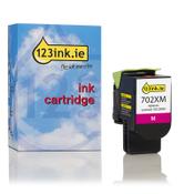 Lexmark 702XM (70C2XM0) extra high capacity magenta toner (123ink version) image