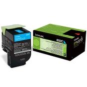 Lexmark 802C (80C20C0) cyan toner (original Lexmark) image