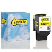 Lexmark 802HY (80C2HY0) high capacity yellow toner (123ink version) image