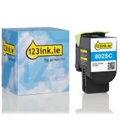 Lexmark 802SC (80C2SC0) cyan toner (123ink version) image