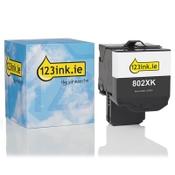 Lexmark 802XK (80C2XK0) extra high-capacity black toner (123ink version) image