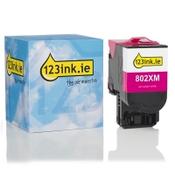 Lexmark 802XM (80C2XM0) extra high capacity magenta toner (123ink version) image
