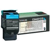 Lexmark C544X1CG high-capacity cyan toner (original Lexmark) image