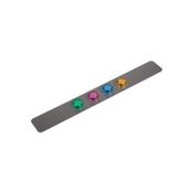 Magnetic wall strip + 4 magnets (stainless steel) | 37.5cm x 5cm | 123ink