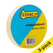Masking tape 25mm x 50m | 123ink | 3-pack image