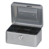 Cash box (steel, 15.2 x 12.5 x 8.1cm) | Maul | silver