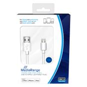 Lightning cable (iPhone charging cable) 1m (USB-A) | MediaRange (white) image
