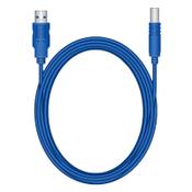 USB extension cable AM/BM 1.8m | USB 3.0 | blue image