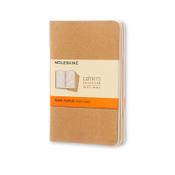 Notebook lined 9 x 14cm | brown | Moleskine pocket soft cover | 3-pack image