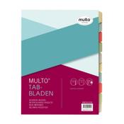 Cardboard tabs (10 coloured tabs x10) | A4, 23-hole | Multo Economy