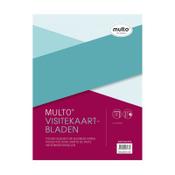 Punched pocket (A4, 23-hole) for business cards | 120µ | Multo | 10-pack