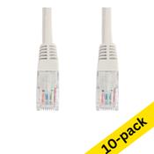 Network cable (0.25m) | Cat6 U/UTP | 123ink grey | 10-pack image