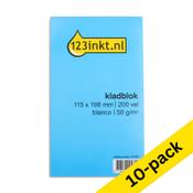 Notebook blank 115 x 198mm | 123ink | 200 sheets | 10-pack image