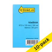 Notebook blank 67.5 x 110mm | 123ink | 100 sheets | 10-pack image