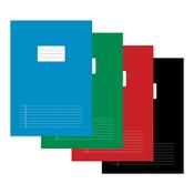 Notepad lined A4 | assorted colours | 123ink | 40 sheets | 5-pack image