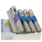 OKI 44973508 + 44469724/23/22 toner 4-pack (123ink version) image